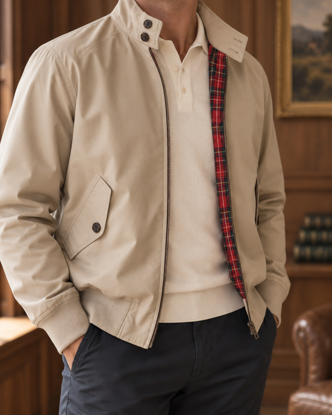 The Harrow Harrington Jacket — lifestyle view 4
