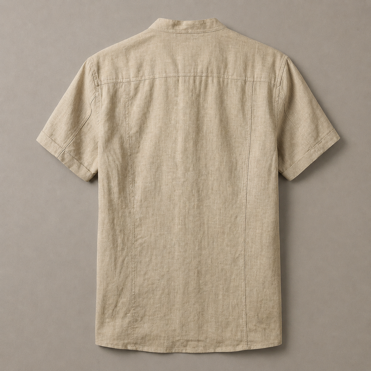 Men's Linen Henley Shirt