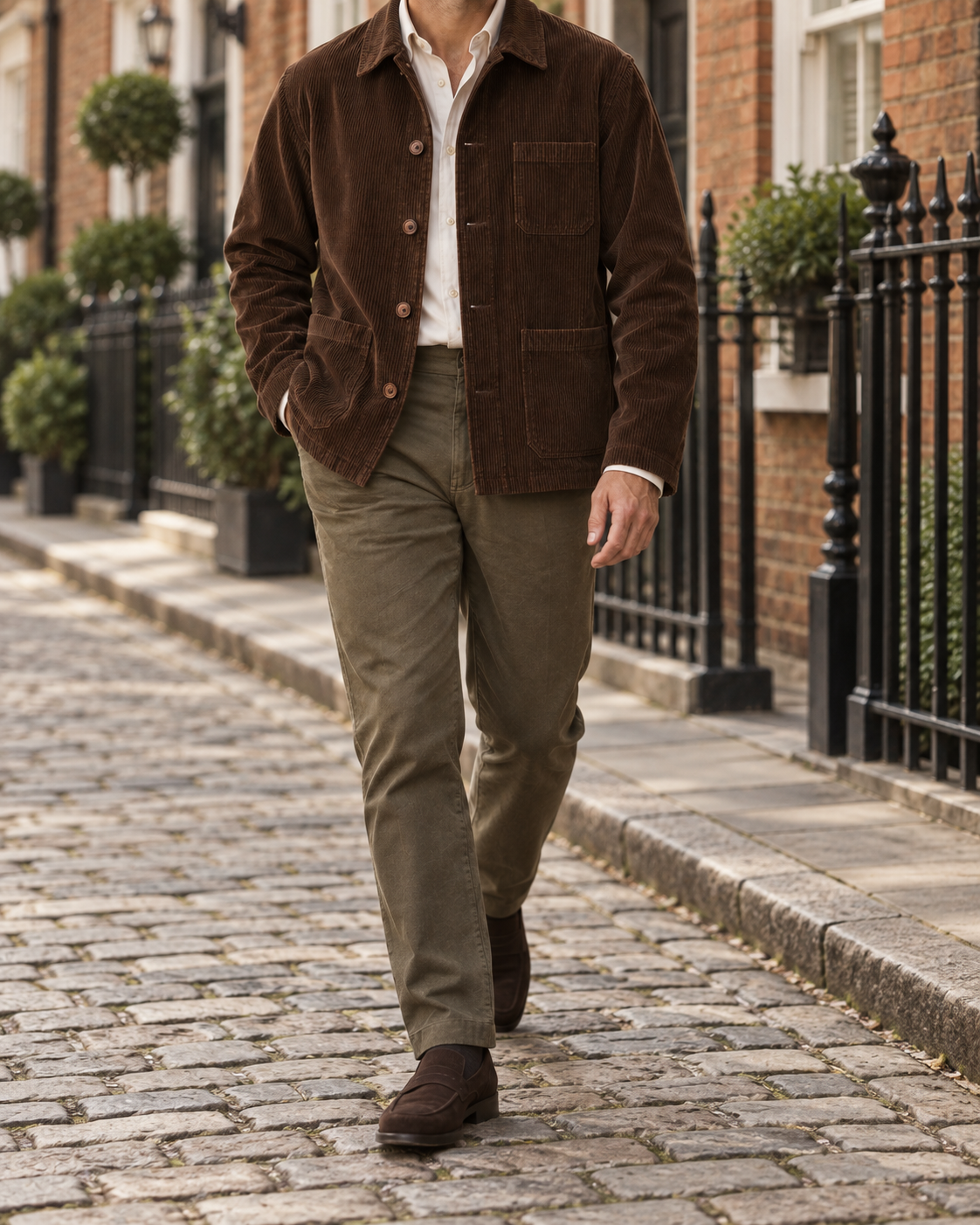 The Hampshire Corduroy Chore Jacket — London mews