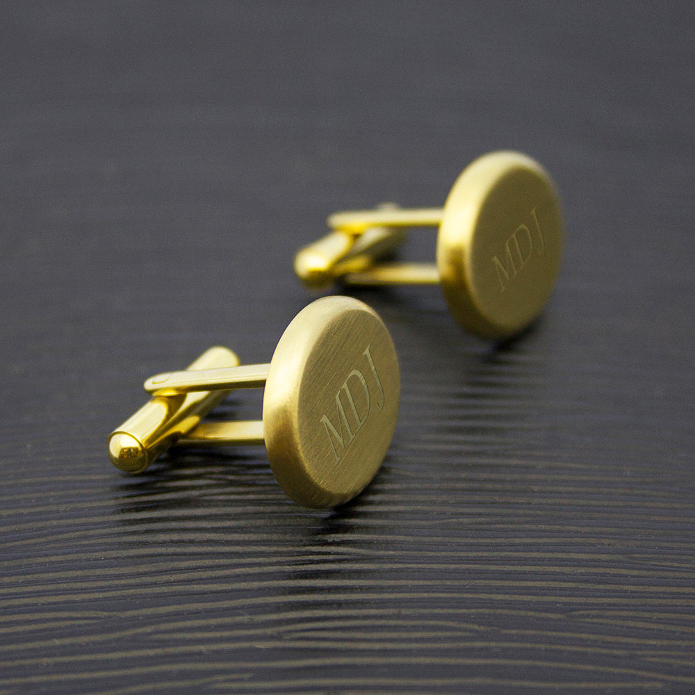 Personalised Gold Oval Cufflinks, gold-plated oval cufflinks – photo 12 of 12