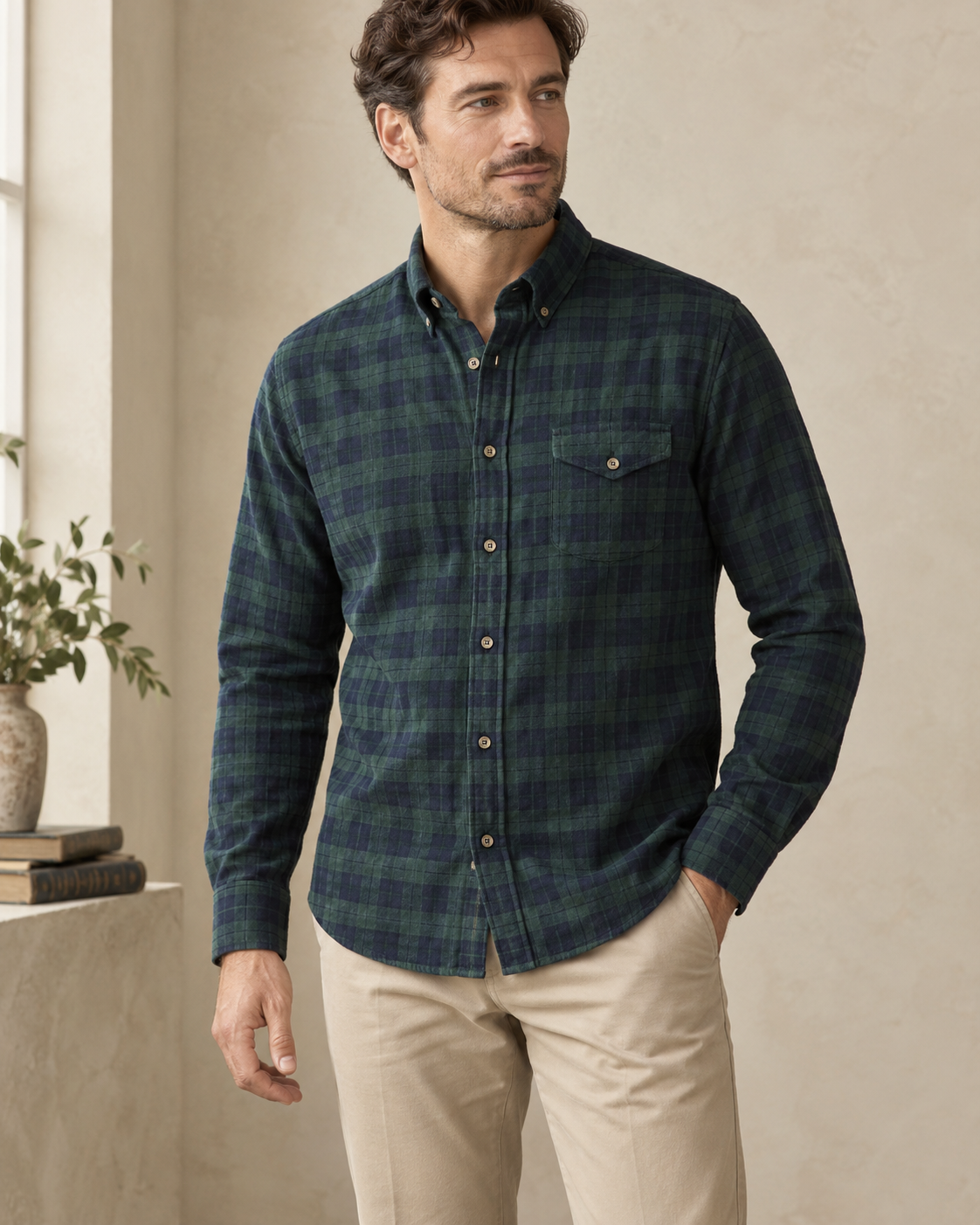 The Balmoral Brushed Check Shirt — NORTH & CO.