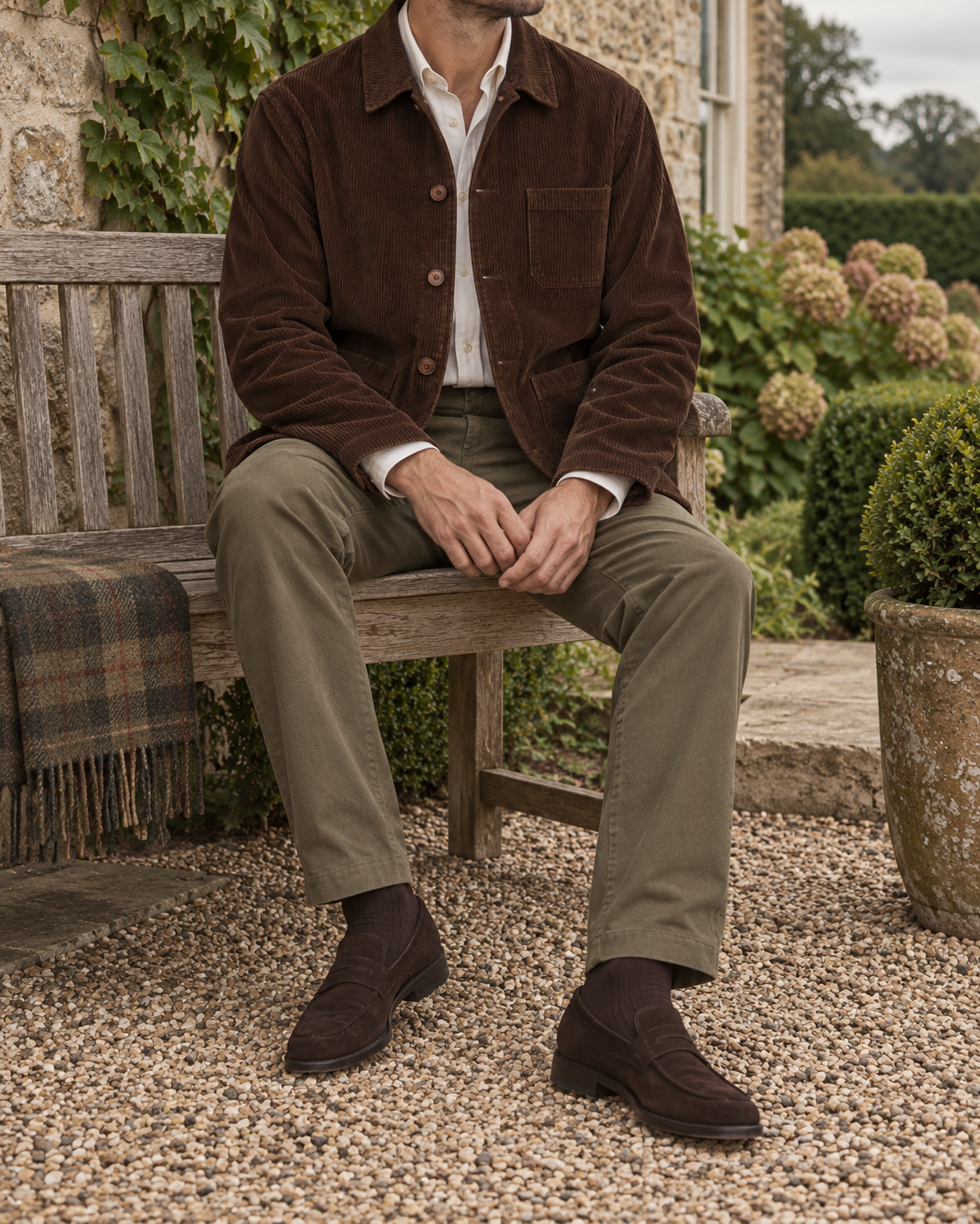 The Hampshire Corduroy Chore Jacket — Country garden