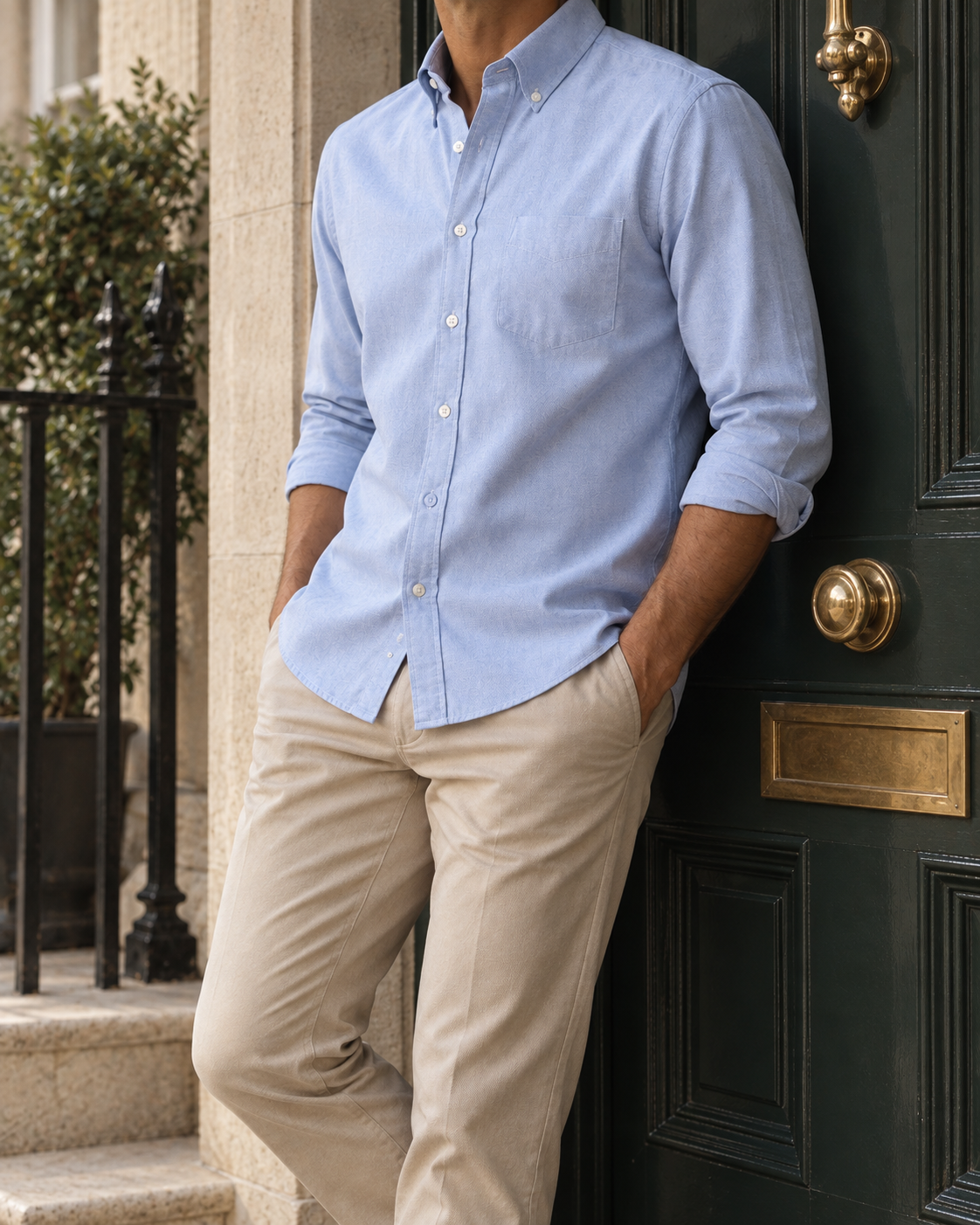 The Oxford Button-Down Shirt — Side view