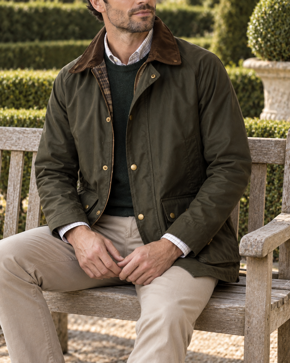 The Belgravia Waxed Country Jacket — country lifestyle view 4