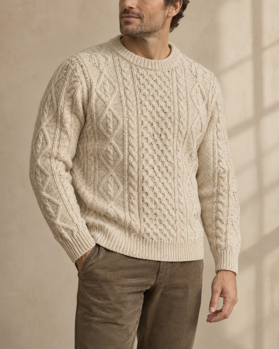 The Aran Isles Fisherman Jumper — NORTH & CO.