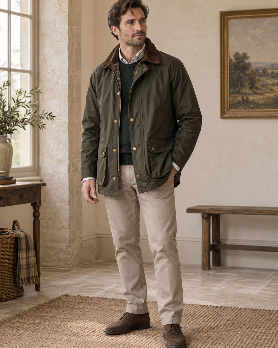 The Belgravia Waxed Country Jacket — NORTH & CO.