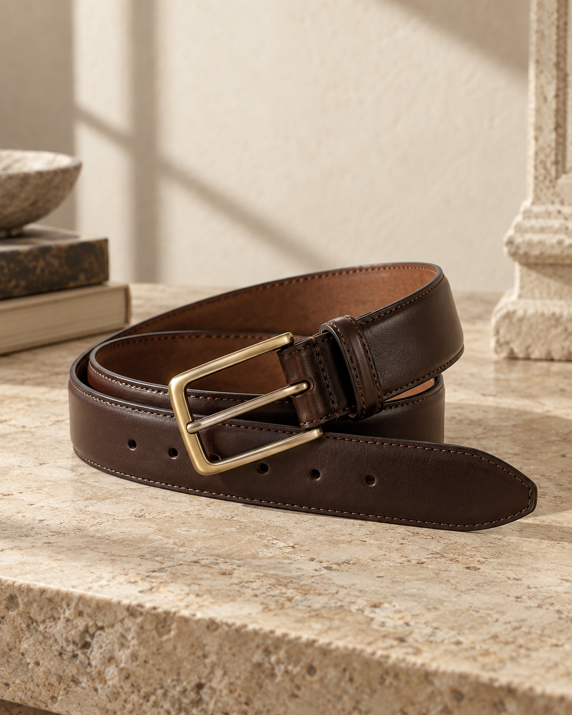 The Burlington Leather Dress Belt — NORTH & CO.