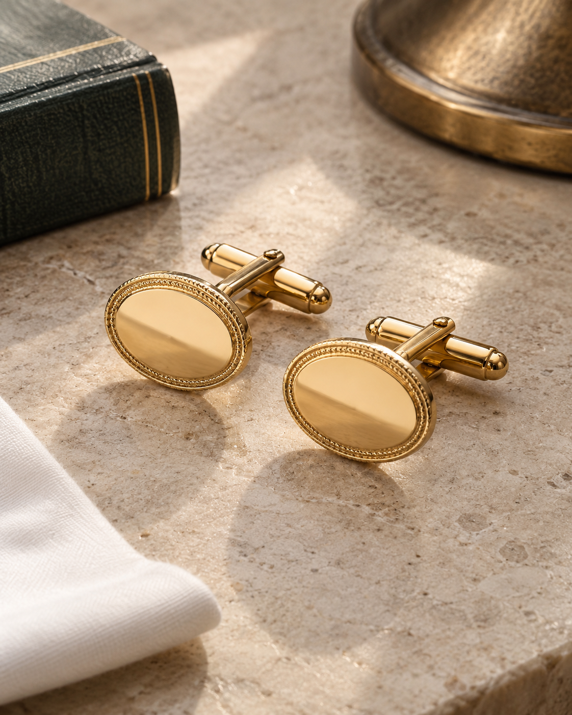 The Cavendish Engraved Cufflinks — NORTH & CO.