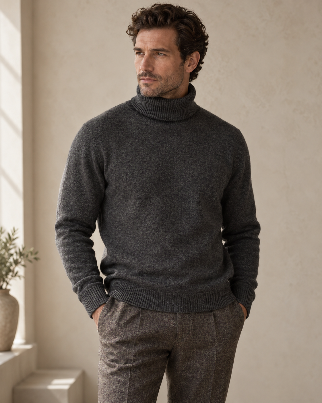 The Knightsbridge Cashmere-Blend Roll Neck — NORTH & CO.