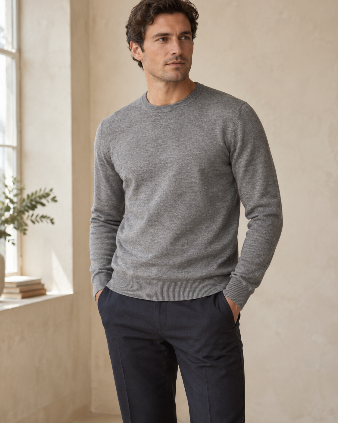 The Lambourn Merino Crew Neck — NORTH & CO.