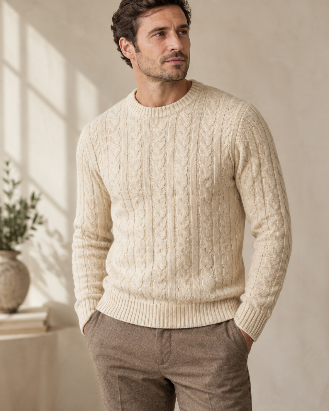 The Oxfordshire Cable Knit Jumper — NORTH & CO.