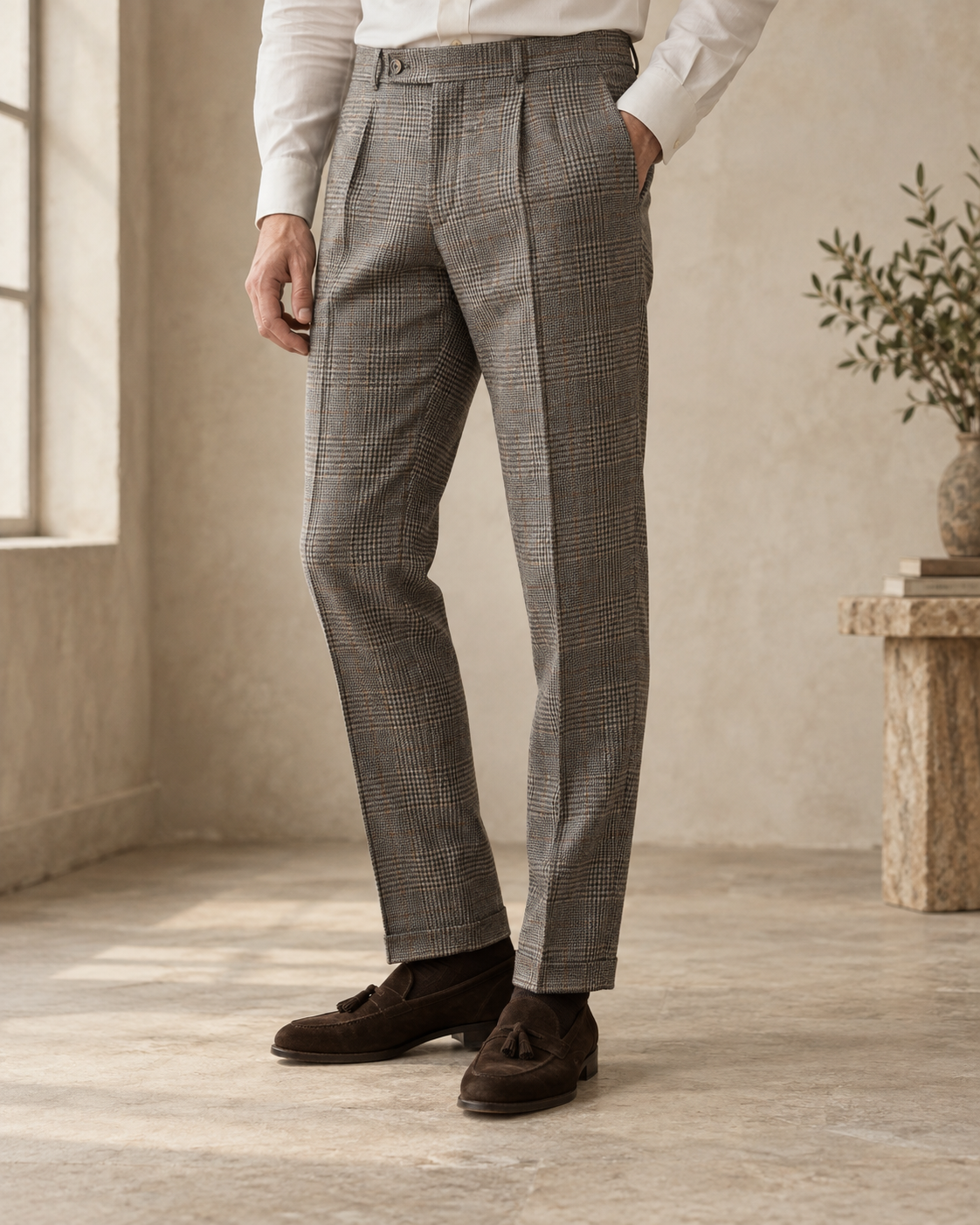 The Prince of Wales Check Trousers — NORTH & CO.