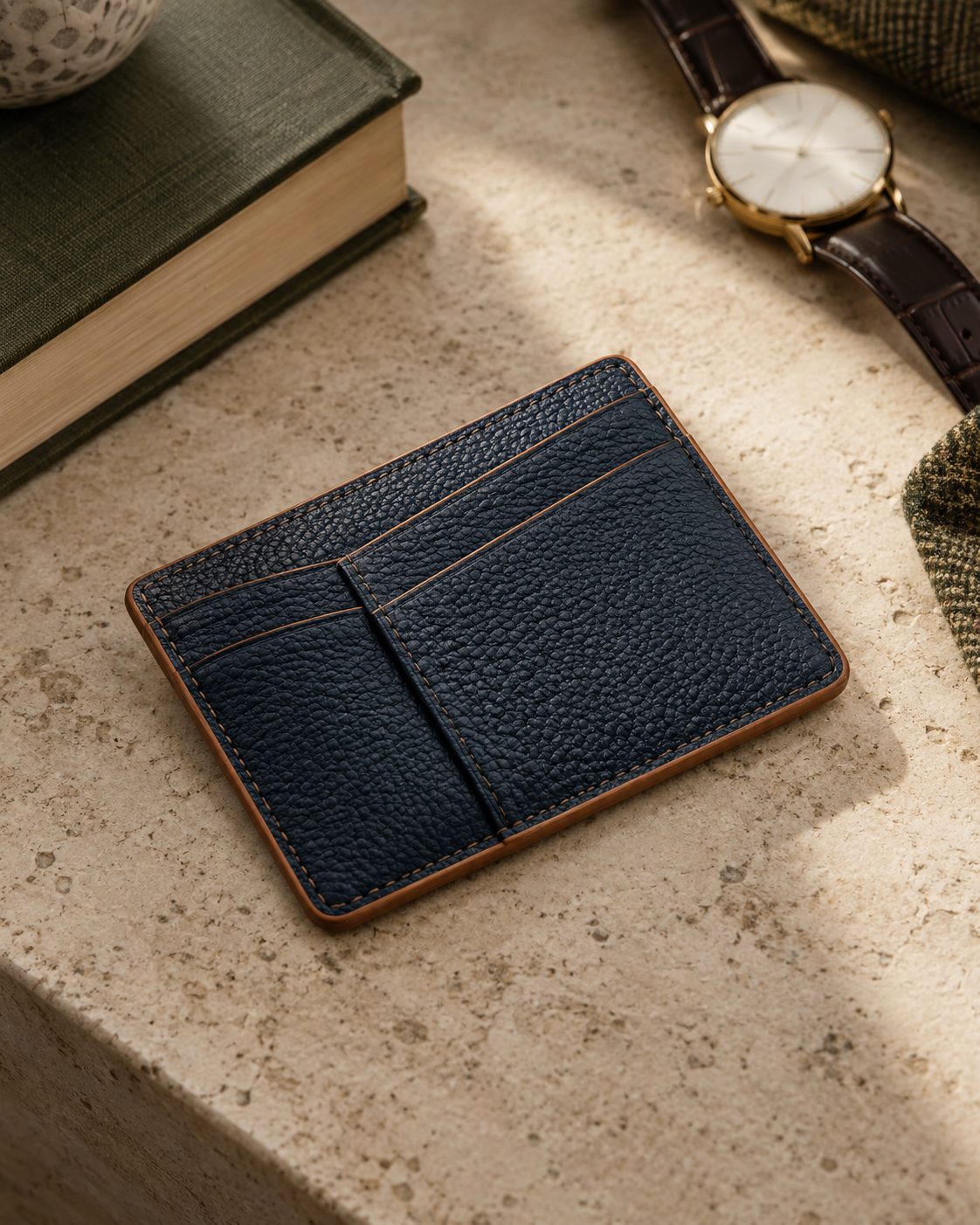 The St James's Leather Card Holder — NORTH & CO.