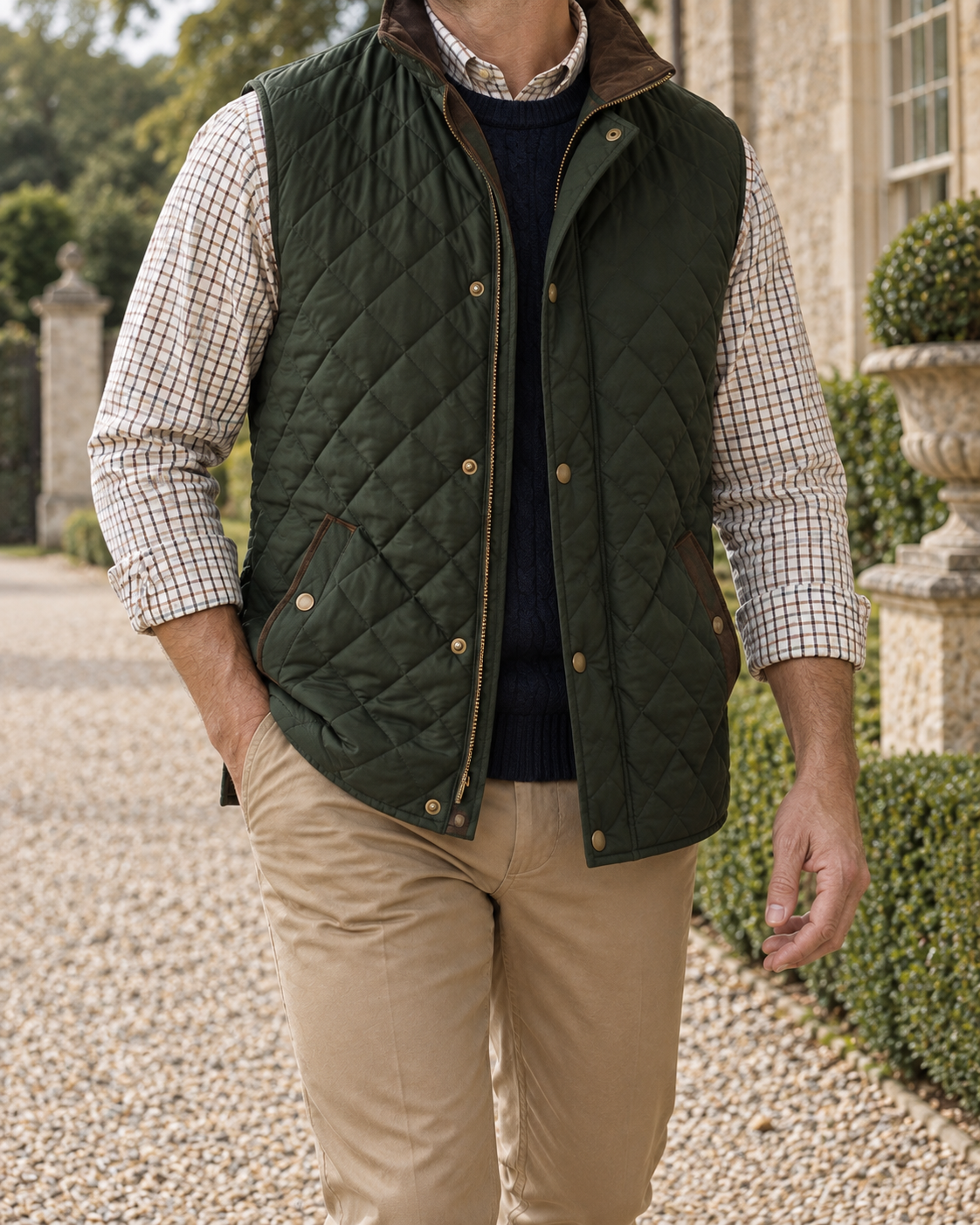 The Windsor Quilted Gilet — Country house